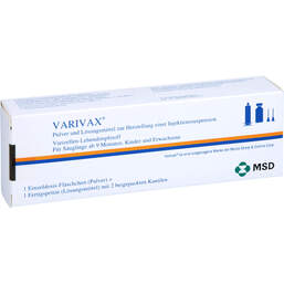 Abbildung: Varivax Fertigspritze ohne Kanüle 0.5 ml, Fertigspritzen PZN 10113780