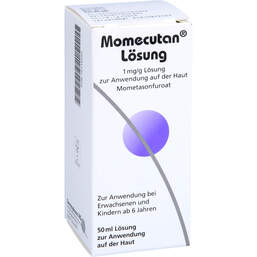 Abbildung: Momecutan 1 mg / g Lösung zur Anwendung auf der Haut 50 ml, Lösung PZN 10116092