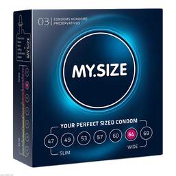 Abbildung: Mysize 64 Kondome Kondome, 3 St PZN 10117281