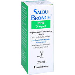 Abbildung: Salbubronch forte 5 mg / ml Tropfen zum Einnehmen 20 ml, Tropfen zum Einnehmen PZN 10117631