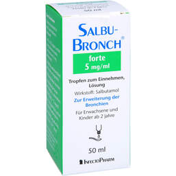 Abbildung: Salbubronch forte 5 mg / ml Tropfen zum Einnehmen 50 ml, Tropfen zum Einnehmen PZN 10117648