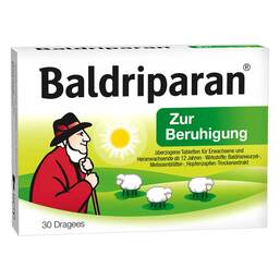 Abbildung: Baldriparan Zur Beruhigung überzogene Tabletten Überzogene Tabletten, 30 St PZN 10124789