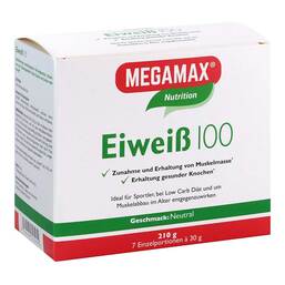 Abbildung: Eiweiss 100 Neutral Megamax Pulver Pulver, 7X30 g PZN 10133630