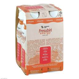 Abbildung: Fresubin Energy Drink Erdbeere Trinkflasche Cpc Lösung, 4X200 ml PZN 10134167