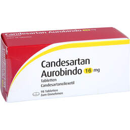 Abbildung: Candesartan Aurobindo 16 mg Tabletten 98 St, Tabletten PZN 10142155