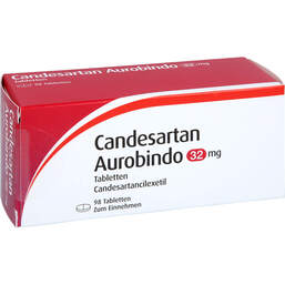 Abbildung: Candesartan Aurobindo 32 mg Tabletten 98 St, Tabletten PZN 10142184