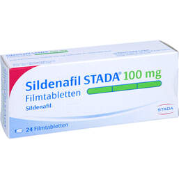 Abbildung: Sildenafil STADA 100 mg Filmtabletten 24 St, Filmtabletten PZN 10142882
