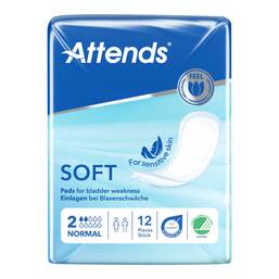 Abbildung: Attends Soft 2 normal Einlagen anatomisch 12 St PZN 10142942