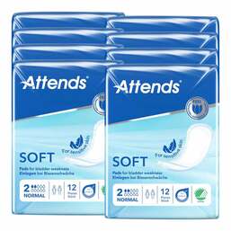 Abbildung: Attends Soft 2 normal Einlagen anatomisch 8X12 St PZN 10142959