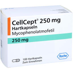 Abbildung: Cellcept 250 mg Kapseln 100 St, Hartkapseln PZN 10167238