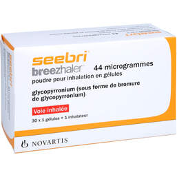 Abbildung: Seebri Breezhaler 44 Mikrogramm Hartkap.mit Pul.z.In 30 St, Hartkapseln mit Pulver zur Inhalation PZN 10167445