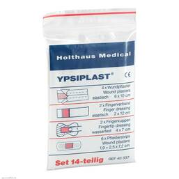 Abbildung: Pflasterset Ypsiplast 14 teilig 1 St, Pflaster PZN 10168870