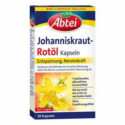 Abbildung: Abtei Johanniskraut Rotöl Kapseln Kapseln, 30 St PZN 10169438
