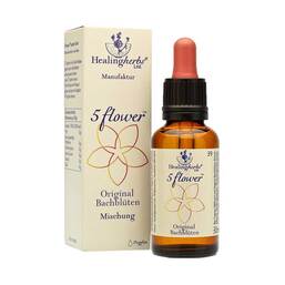 Abbildung: Bach Kombination 5 Flower Notfalltropfen Healing Herbs Tropfen, 30 ml PZN 10175893