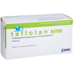 Abbildung: Taflotan sine 15 µg / ml Augentropfenim Einzeldosisbeh. 90X0.3 ml, Einzeldosispipetten PZN 10177745