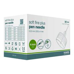 Abbildung: Klinion Soft fine plus Kanülen 4mm 32G 0,23mm 110 St, Kanüle PZN 10179649