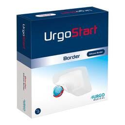 Abbildung: Urgostart Border 8x8 cm Schaumstoffwundverband 20 St, Verband PZN 10180977