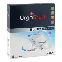 Abbildung: Urgostart Border 12x12 cm Schaumstoffwundverband 10 St, Verband PZN 10180983
