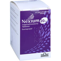 Abbildung: Nexium mups 20 mg magensaftresistente Tabletten 90 St, Tabletten magensaftresistent PZN 10183846