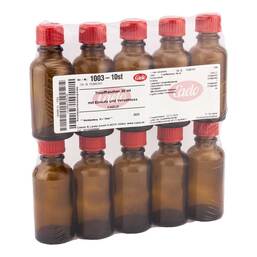 Abbildung: Tropfflasche 30 ml mit Einsatz + Verschluß braun 10 St, Flaschen PZN 10189406