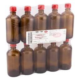 Abbildung: Tropfflasche 100 ml mit Einsatz + Verschluß braun 10 St, Flaschen PZN 10189429