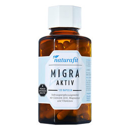 Abbildung: Naturafit Migra aktiv Kapseln 120 St, Kapseln PZN 10196665