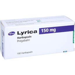 Abbildung: Lyrica 150 mg Hartkapseln 100 St, Hartkapseln PZN 10203075