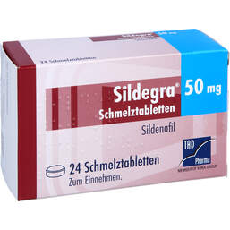 Abbildung: Sildegra 50 mg Schmelztabletten 24 St, Schmelztabletten PZN 10209066