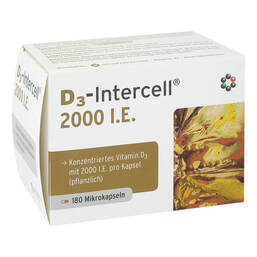 Abbildung: D3-Intercell 2000 I.E. Kapseln 180 St, Kapseln PZN 10210359