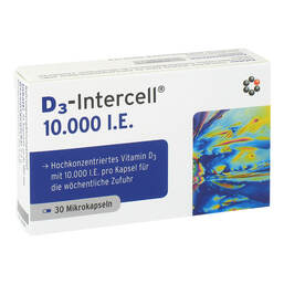 Abbildung: D3-Intercell 10000 I.E. Kapseln 30 St, Kapseln PZN 10210365