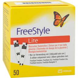 Abbildung: Freestyle Lite Teststreifen ohne Codieren Cpc 50 St, Teststreifen PZN 10210431