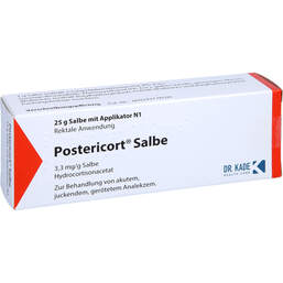 Abbildung: Postericort Salbe 25 g, Salbe PZN 10215256