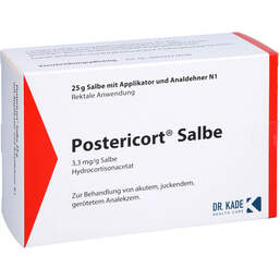 Abbildung: Postericort Salbe mit Analdehner 25 g, Salbe PZN 10215279
