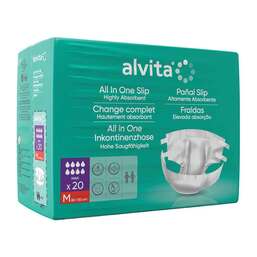 Abbildung: Alvita All-in-One Inkontinenzhose maxi med.Nacht 20 St PZN 10216847 