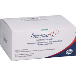 Abbildung: Prevenar 13 Injektionssuspension 50 St, Injektionssuspension PZN 10217019
