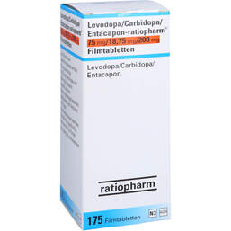Abbildung: Levodopa / Carbidopa / Entacapon ratio 75 / 18,75 / 200 175 St, Filmtabletten PZN 10221713