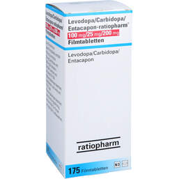 Abbildung: Levodopa / Carbidopa / Entacapon ratio 100 / 25 / 200 175 St, Filmtabletten PZN 10221759