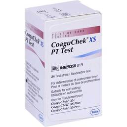 Abbildung: Coaguchek XS PT Test 24 St, Teststreifen PZN 10223391