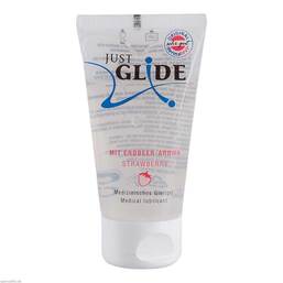 Abbildung: Just Glide med.Gleitgel Erdbeer Gel, 50 ml PZN 10227408