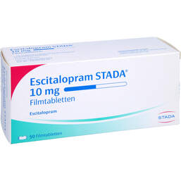 Abbildung: Escitalopram STADA 10 mg Filmtabletten 50 St, Filmtabletten PZN 10251217