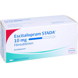 Abbildung: Escitalopram STADA 10 mg Filmtabletten 100 St, Filmtabletten PZN 10251246
