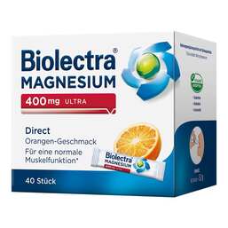 Abbildung: Biolectra Magnesium 400 mg ultra Direct Orange Pellets, 40 St PZN 10252180