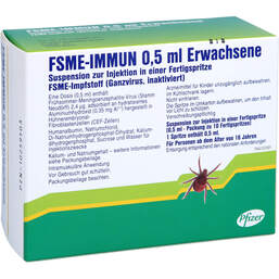 Abbildung: FSME Immun Erwachsene Injektionssuspension in Fertigspritze ohne kanüle 10 St, Fertigspritzen PZN 10259503