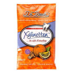 Abbildung: Xylinetten Orange Ingwer Bonbons Bonbons, 60 g PZN 10262468