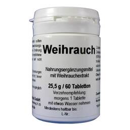 Abbildung: Weihrauch Tabletten 60 St, Tabletten PZN 10262959