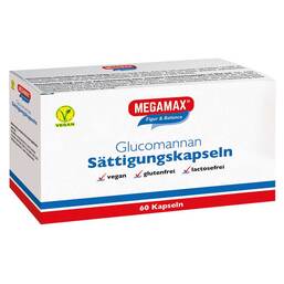 Abbildung: Megamax Sättigungskapseln Glucomannan Kapseln, 60 St PZN 10267141