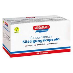 Abbildung: Megamax Sättigungskapseln Glucomannan 120 St, Kapseln PZN 10267164