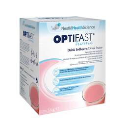 Abbildung: Optifast home Drink Erdbeere Pulver Pulver, 8X53 g PZN 10267827