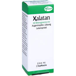 Abbildung: Xalatan 0,005% Augentropfen 1X2.5 ml, Augentropfen PZN 10268212