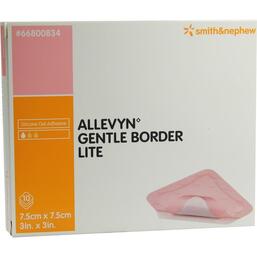 Abbildung: Allevyn Gentle Border Lite 7,5x7,5 cm Schaumverband 10 St, Verband PZN 10274939
